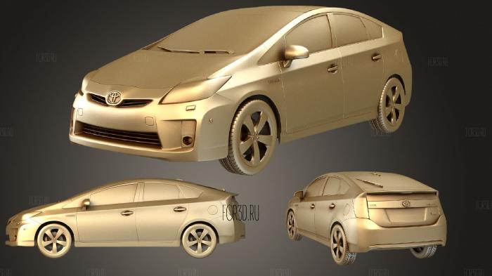 Toyota Prius 2010 stl model for CNC